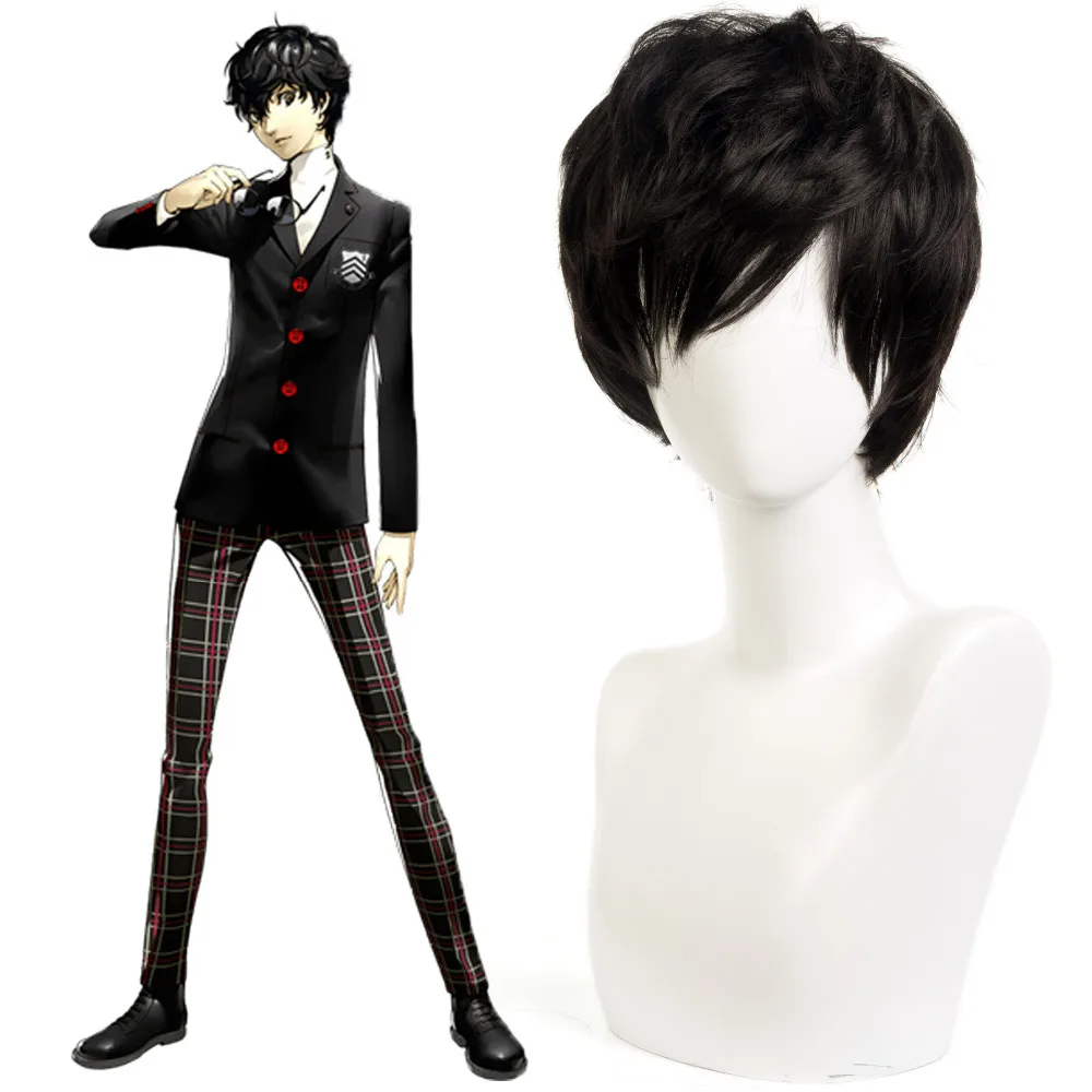 Парик для косплея P5 Persona 5 Kurusu Akira Joker, парик против морщин с вьющимися волосами для косплея, с шапочкой
Парик для косплея P5 Persona 5 Kurusu Akira Joker, парик против морщин с вьющимися волосами для косплея, с шапочкой