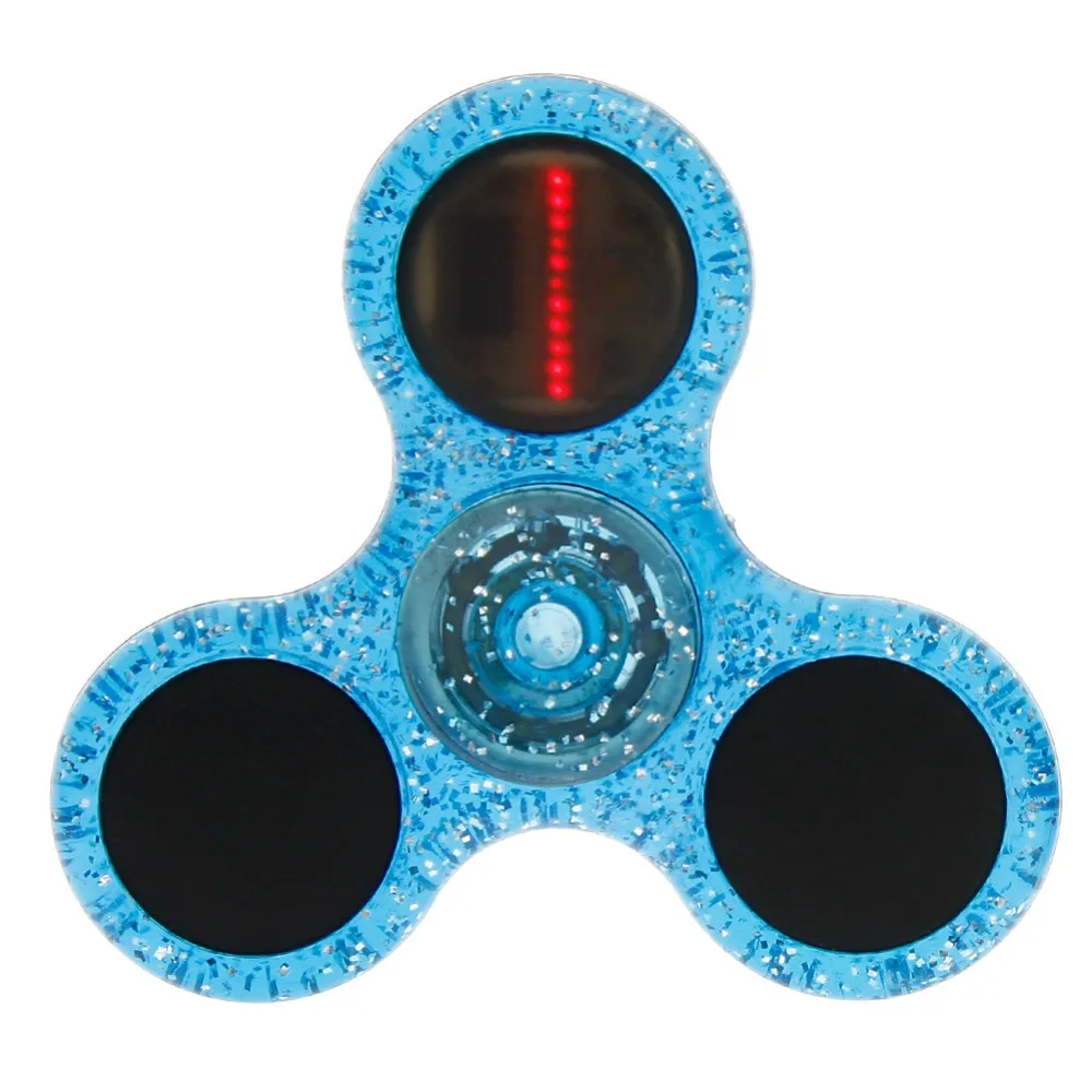 Новый Свет Fidget Spinner светодио дный стресс рук Спиннеры светятся в темноте Figet