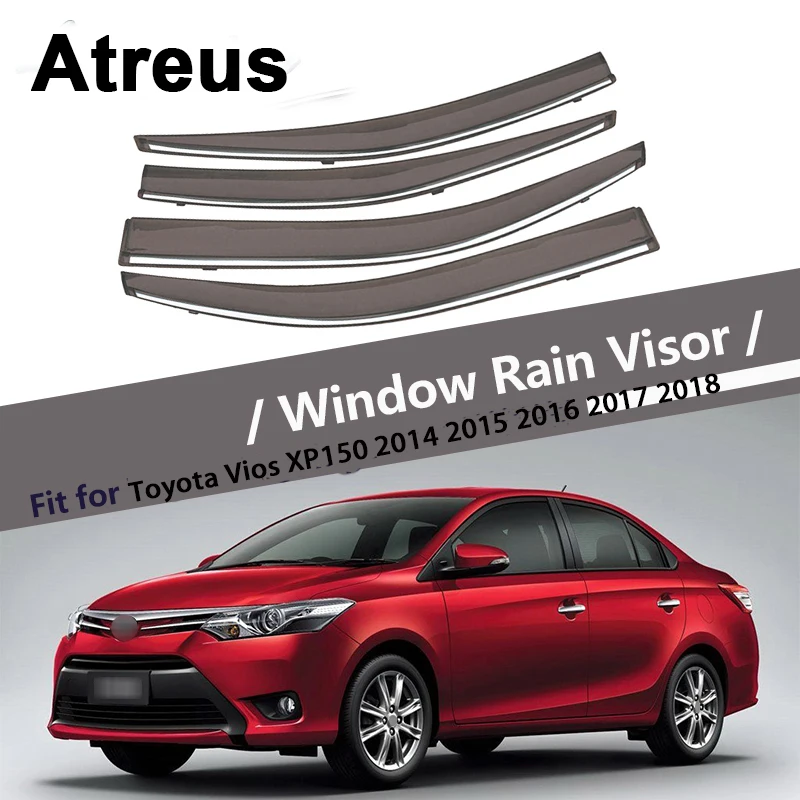 Atreus For Toyota Vios XP150 2014 2015 2016 2017 2018 Car Accessories Door Smoke Window Sun Rain Visor Wind Deflectors Guard
Atreus For Toyota Vios XP150 2014 2015 2016 2017 2018 Car Accessories Door Smoke Window Sun Rain Visor Wind Deflectors Guard