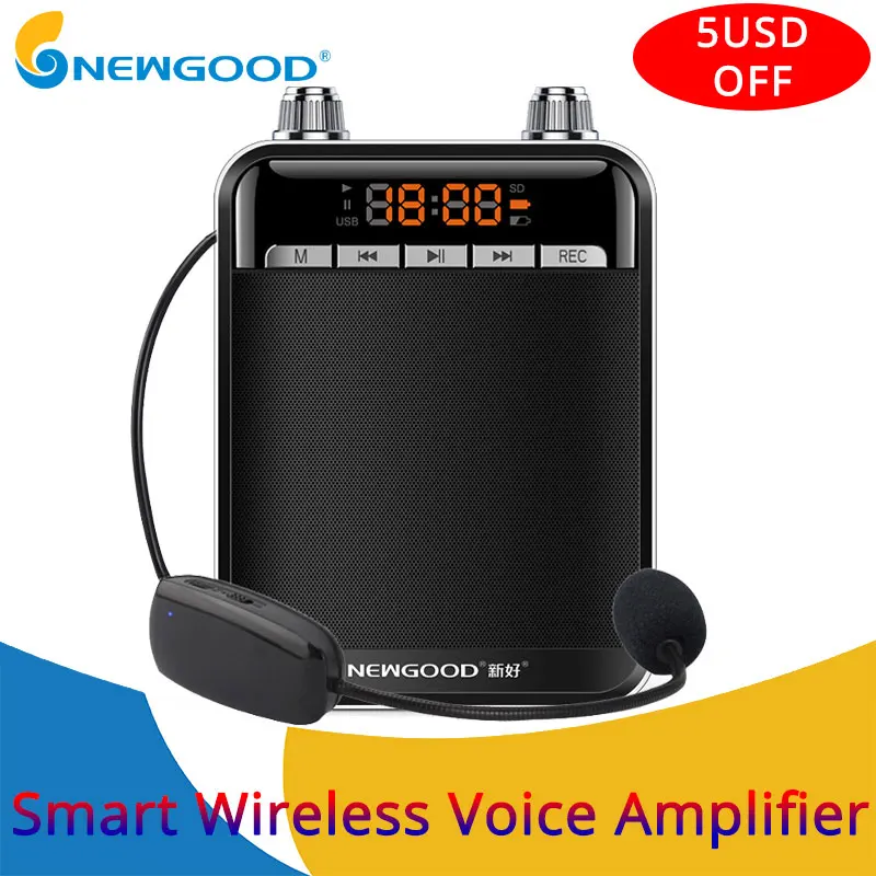 UHF Wireless Microphone Portable Smart Wired Voice Amplifier Speaker for Teachers Megaphone Loudspeaker FM Radio
UHF Wireless Microphone Portable Smart Wired Voice Amplifier Speaker for Teachers Megaphone Loudspeaker FM Radio