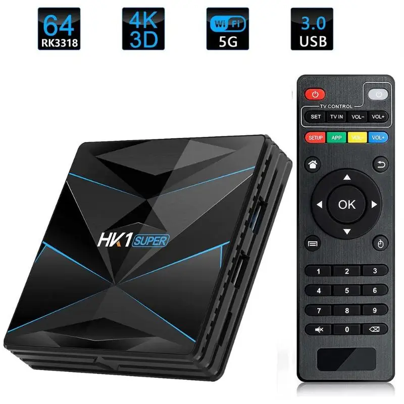 Android TV Box Prefix Android 9.0 4GB+64GB/4G+32G TV Box RK3318 Quad Core 2.4G/5G WiFi BT Set Top Box With Remote Control
Android TV Box Prefix Android 9.0 4GB+64GB/4G+32G TV Box RK3318 Quad Core 2.4G/5G WiFi BT Set Top Box With Remote Control