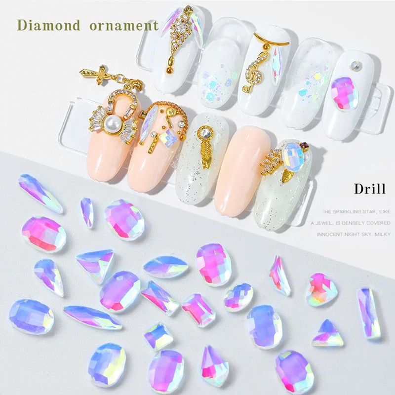 100pcs/Lots AB Crystal Rhinestones Flat-Back Nail Art Glass Jewelry,3D Colorful Manicure RHIESTONES Gems #12 SHAPES
100pcs/Lots AB Crystal Rhinestones Flat-Back Nail Art Glass Jewelry,3D Colorful Manicure RHIESTONES Gems #12 SHAPES