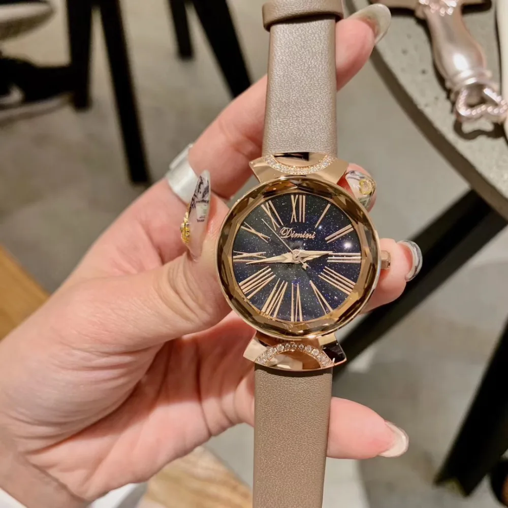 New Brand Women Fashion Watches Multi Faceted Glass Crystals Wrist watch Fashion Candy Colors Genuine Leather Watch Roman Montre
New Brand Women Fashion Watches Multi Faceted Glass Crystals Wrist watch Fashion Candy Colors Genuine Leather Watch Roman Montre