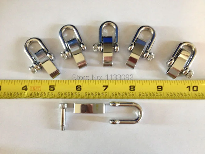 20Packs/lot New hot sale stainless steel adjustable paracord buckle shackles with round pin for 550 paracord bracelet
20Packs/lot New hot sale stainless steel adjustable paracord buckle shackles with round pin for 550 paracord bracelet