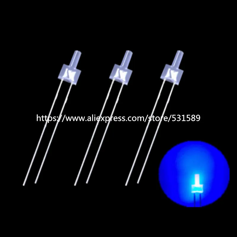 100PCS 2mm wide angle blue lens Blue Diffused Flat Top LED Leds Light Bulb Light 2mm LED Lamps
100PCS 2mm wide angle blue lens Blue Diffused Flat Top LED Leds Light Bulb Light 2mm LED Lamps