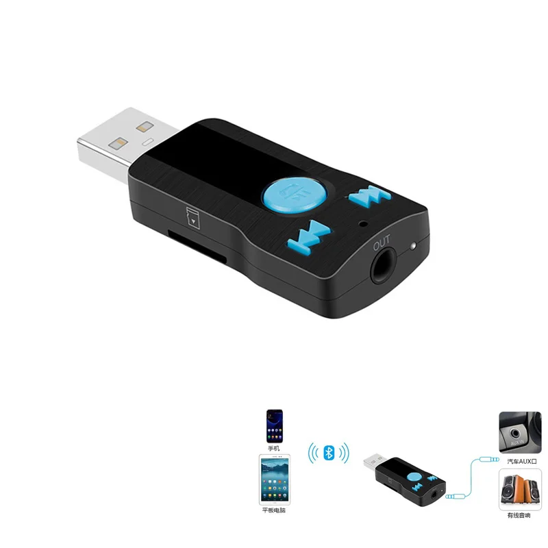 USB Bluetooth Handsfree ТЕЛЕФОН передатчик Музыка Аудио Стерео адаптер приемник автомобиля