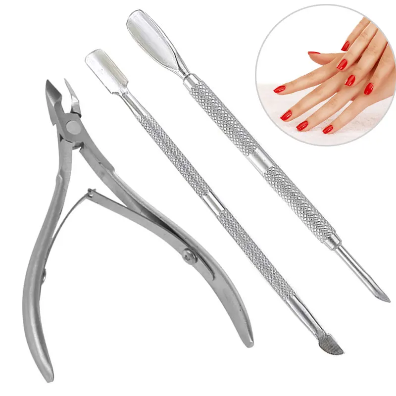 3Pcs/Set Stainless Steel Cuticle Scissor Pusher Spoon Dead Skin Remover Cutter Clipper Nipper Trimmer Manicure Dead skin scissor
3Pcs/Set Stainless Steel Cuticle Scissor Pusher Spoon Dead Skin Remover Cutter Clipper Nipper Trimmer Manicure Dead skin scissor