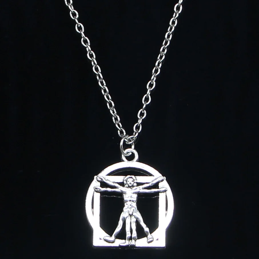 20pcs New Fashion Necklace 26x22mm Da Vinci Human Figure Pendants Short Long Women Men Colar Gift Jewelry Choker
20pcs New Fashion Necklace 26x22mm Da Vinci Human Figure Pendants Short Long Women Men Colar Gift Jewelry Choker