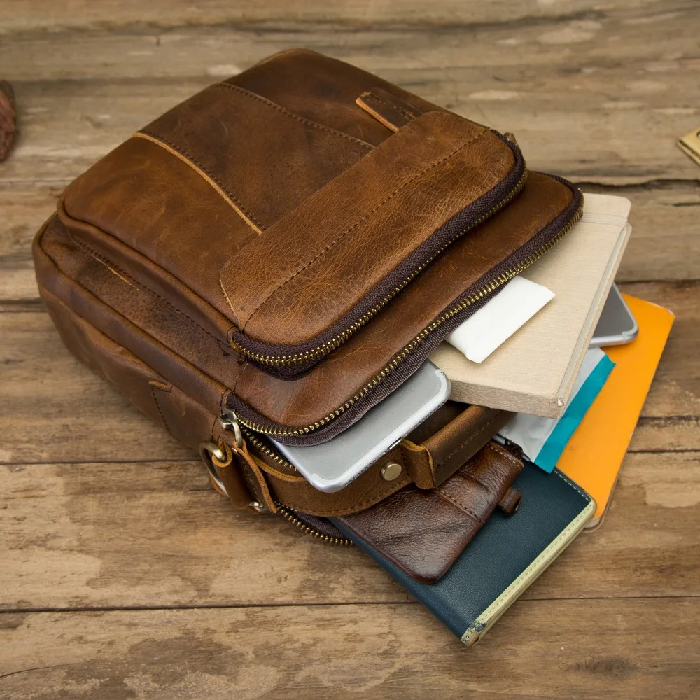 Original Leather Male Casual Design School Shoulder Messenger Crossbody bag Fashion College Tablet Tote Mochila Satchel bag 149d
Original Leather Male Casual Design School Shoulder Messenger Crossbody bag Fashion College Tablet Tote Mochila Satchel bag 149d