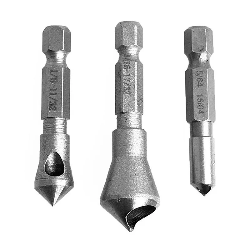 3Pcs Set HSS Countersink Deburring Drill Bit Metal Taper Hole Saw Cutter Chamfering Power Drills Hand Tool Bits Cutting
3Pcs Set HSS Countersink Deburring Drill Bit Metal Taper Hole Saw Cutter Chamfering Power Drills Hand Tool Bits Cutting
