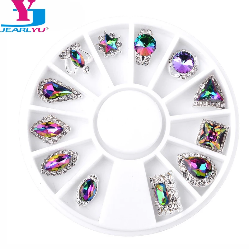 12 Pcs A Drill New Style Nail Alloy JewelryGlass AB Diamond 3D Nail Art Decorations Rhinestones For Nails Charms DIY Accessorios
12 Pcs A Drill New Style Nail Alloy JewelryGlass AB Diamond 3D Nail Art Decorations Rhinestones For Nails Charms DIY Accessorios