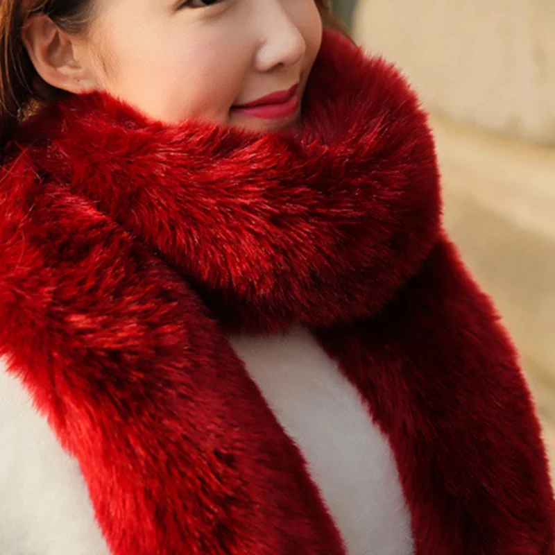 New Brand Designer Faux Fur Scarves Women Winter Keep Warm Soft Long Faux Wool Collar Stole Long Scarf Shawl 
New Brand Designer Faux Fur Scarves Women Winter Keep Warm Soft Long Faux Wool Collar Stole Long Scarf Shawl