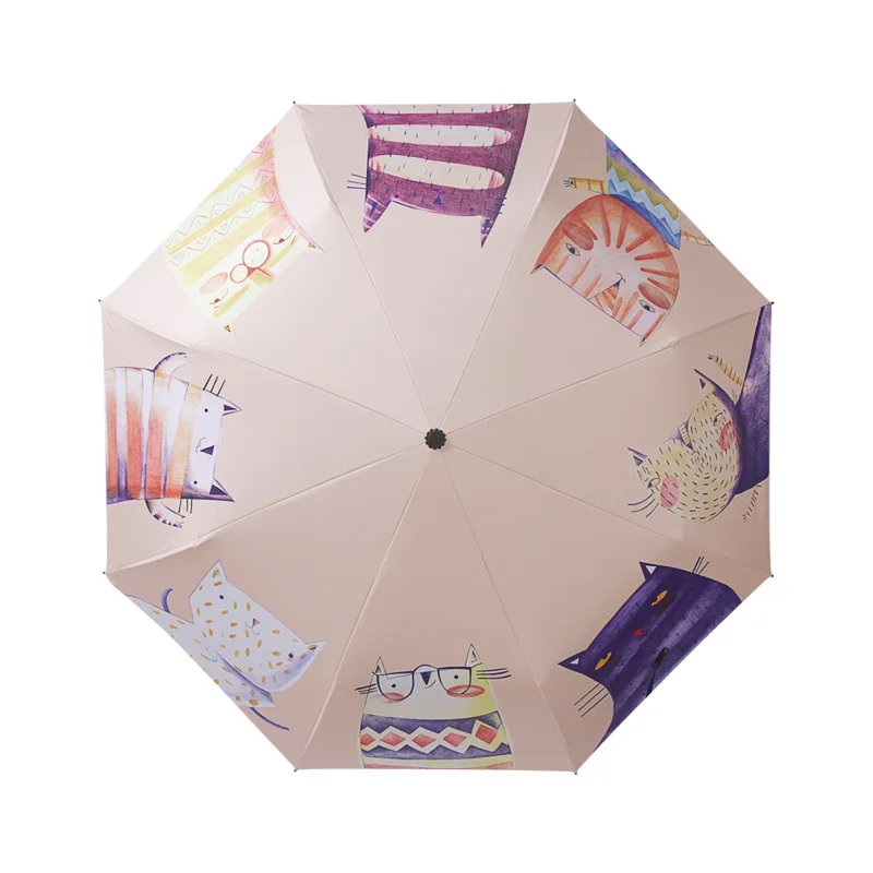 Lovely Cat Anti-UV Umbrella Hand-painted Windproof Three Folding Pocket Rain umbrellas Women Pocket kid Parasol Girl Gift
Lovely Cat Anti-UV Umbrella Hand-painted Windproof Three Folding Pocket Rain umbrellas Women Pocket kid Parasol Girl Gift