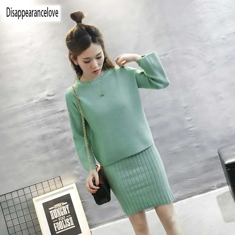 2020 Two Piece Set Knitted Dress Winter Sweater Suit for Women Three-Quarter Pullover Elastic Cashmere Wool Sweater
2020 Two Piece Set Knitted Dress Winter Sweater Suit for Women Three-Quarter Pullover Elastic Cashmere Wool Sweater