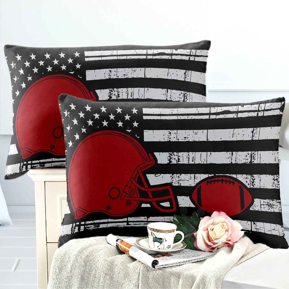 American Flag Bedding Set Rugby Cap American Football Duvet Cover Set Star Stripes Bedding King Queen Pillowcase Home Decor D45
American Flag Bedding Set Rugby Cap American Football Duvet Cover Set Star Stripes Bedding King Queen Pillowcase Home Decor D45