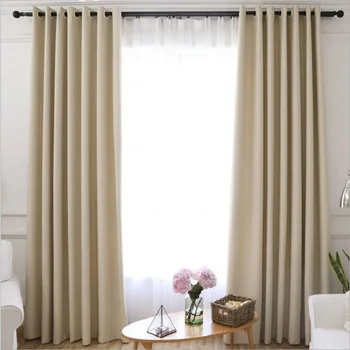 Blackout Curtains for the Bedroom Solid Colors Curtains for the Living Room Window Gray Gold Curtains Blinds Customized
