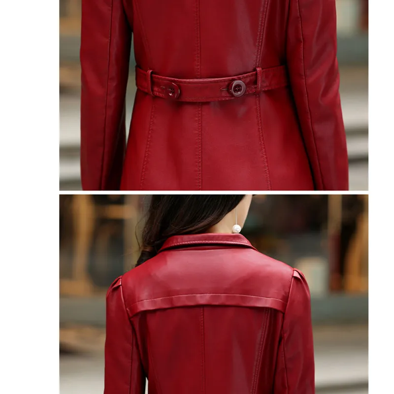 Fashion Windproof Rainproof Women PU Leather Jacket Coat plus size 6XL Black Slim Long Faux Leather Jackets Female Windbreaker
Fashion Windproof Rainproof Women PU Leather Jacket Coat plus size 6XL Black Slim Long Faux Leather Jackets Female Windbreaker