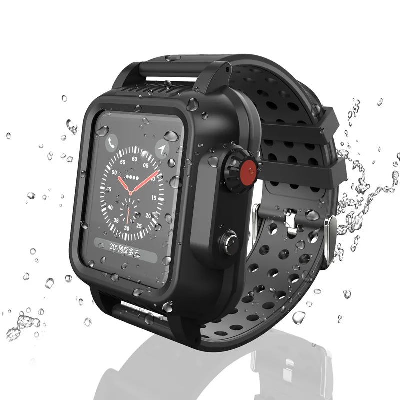 Водонепроницаемый спортивный чехол для Apple Watch band 38 мм 44 40 прочный защитный из ТПУ