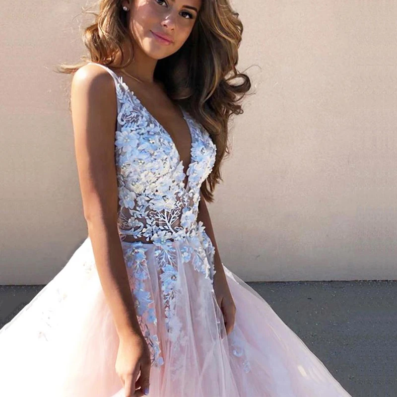 LORIE Elegant Women Evening Party Dress Long 2018 Plunging 3D Flowers Light Pink Formal Crystal Bling Prom Dresses Evening Gowns
LORIE Elegant Women Evening Party Dress Long 2018 Plunging 3D Flowers Light Pink Formal Crystal Bling Prom Dresses Evening Gowns