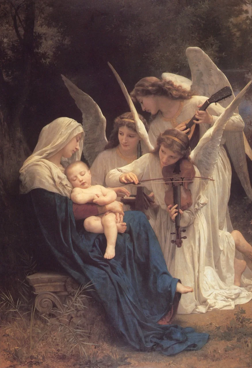 Handmade Oil painting reproduction The Virgin with Angels by William Bouguereau
Handmade Oil painting reproduction The Virgin with Angels by William Bouguereau