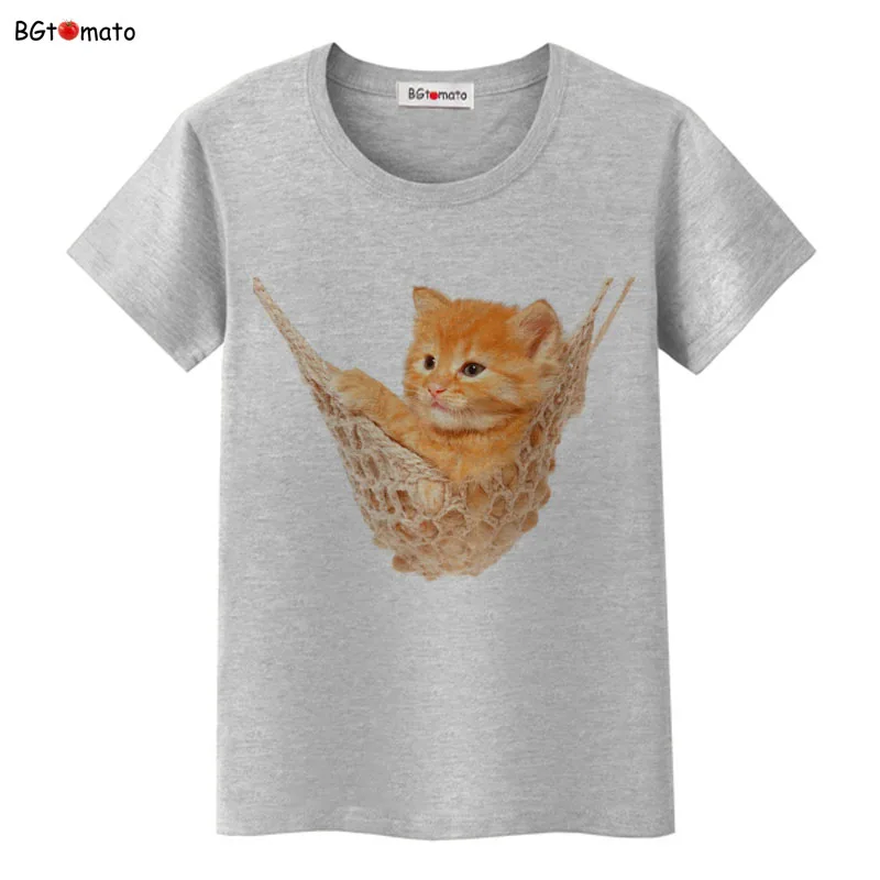 bgtomato Swing plush yellow kitten t shirt women Lovely Likable cat shirt Good quality brand casual top tees
bgtomato Swing plush yellow kitten t shirt women Lovely Likable cat shirt Good quality brand casual top tees