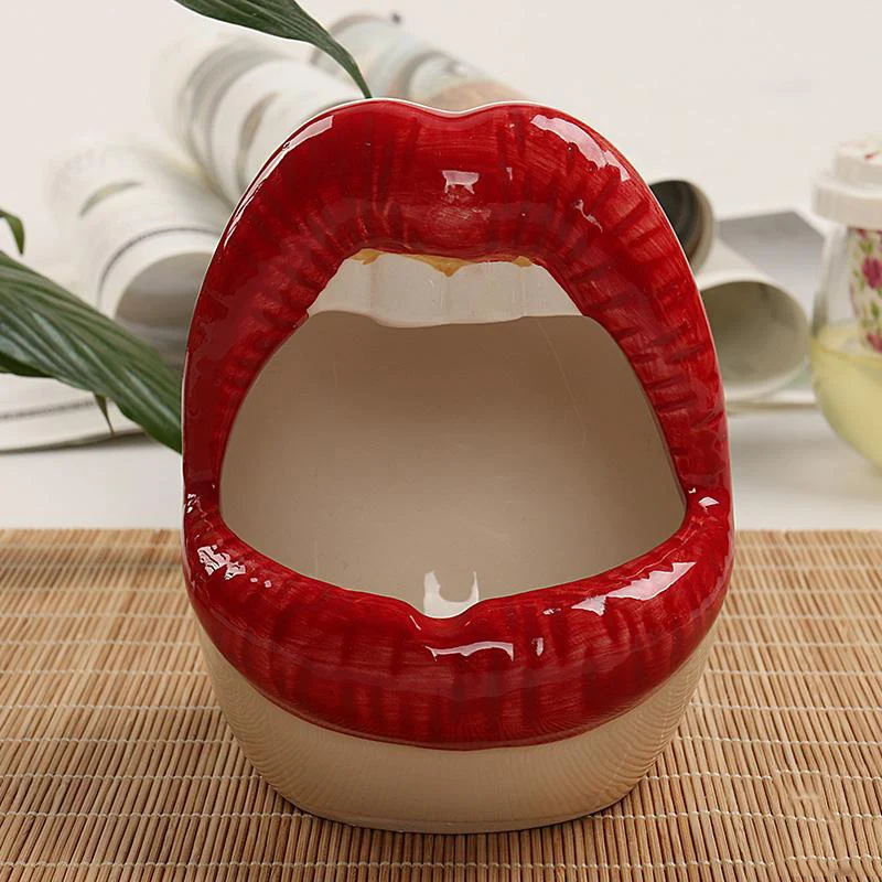 Women Red Lip Ceramics Creative Ash Tray Modern Mini Ashtray Portable Anti-Scalding Cenicero Cigar Ashtray Home Decoration
Women Red Lip Ceramics Creative Ash Tray Modern Mini Ashtray Portable Anti-Scalding Cenicero Cigar Ashtray Home Decoration