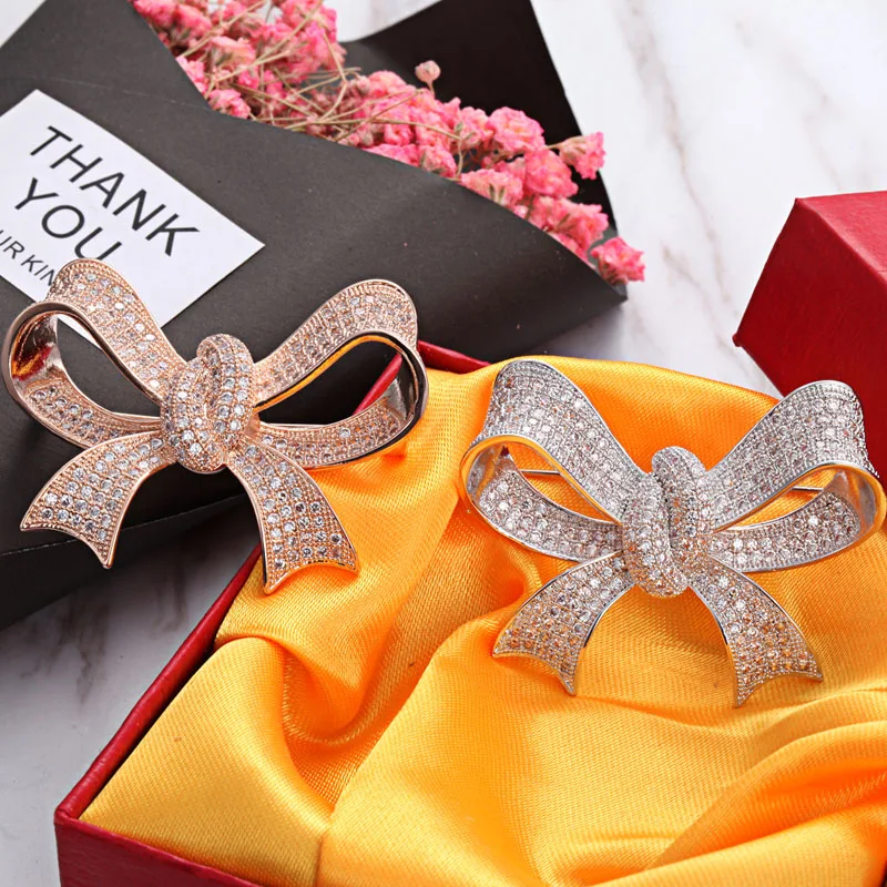 HONGHONG 2017 Cubic zirconia pins and brooches High Quality Bowknot brooches for women Wedding Dress fashion Jewelry
HONGHONG 2017 Cubic zirconia pins and brooches High Quality Bowknot brooches for women Wedding Dress fashion Jewelry