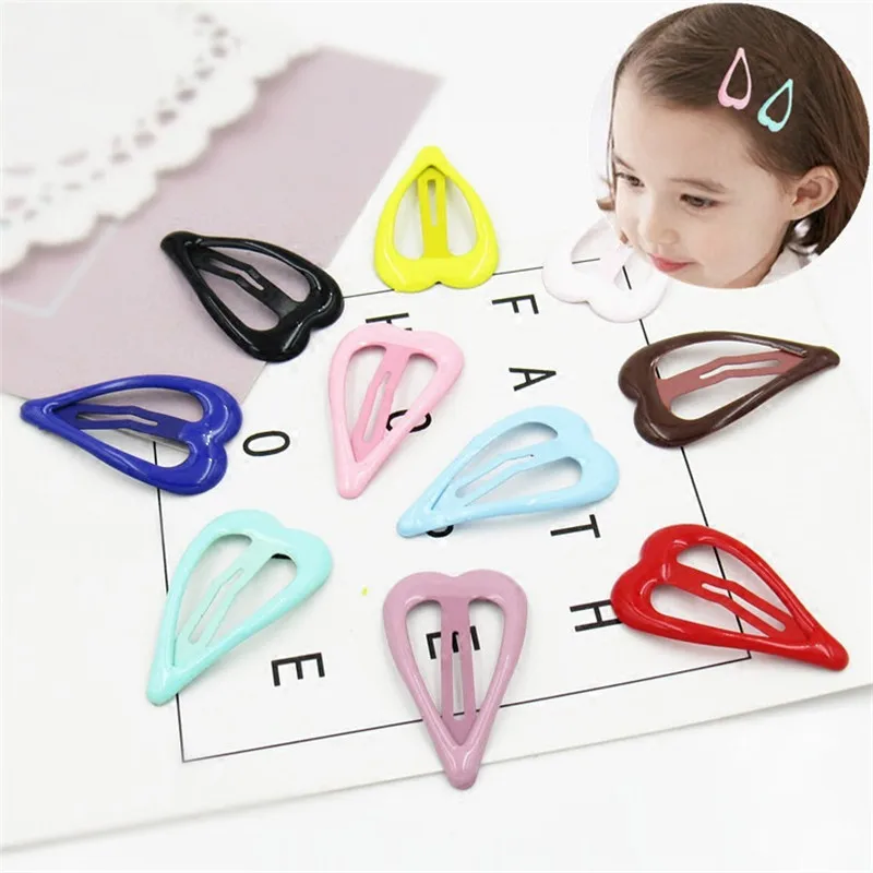10 PCS New Cute Cartoon Heart Type Metal Candy Color Baby BB Clips Girls Hairpins Hair Clip Kids Headwear Children Accessories
10 PCS New Cute Cartoon Heart Type Metal Candy Color Baby BB Clips Girls Hairpins Hair Clip Kids Headwear Children Accessories
