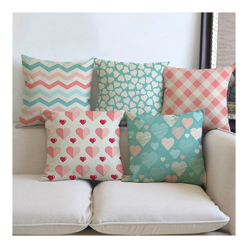 Pink Plaids Strips Heart Print Decorative Cushion Cover For Sofa Car Home Decor Cotton Linen Square Throw Pillow Case 45x45cm
Pink Plaids Strips Heart Print Decorative Cushion Cover For Sofa Car Home Decor Cotton Linen Square Throw Pillow Case 45x45cm