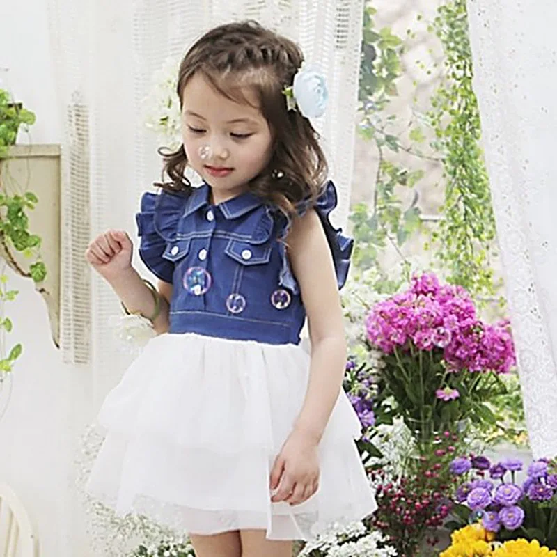 Kids Girl's Dress Cute Princess Ball Gown for Baby Girls Denim Sleeveless Tulle Mini Dresses 2-7Y
Kids Girl's Dress Cute Princess Ball Gown for Baby Girls Denim Sleeveless Tulle Mini Dresses 2-7Y