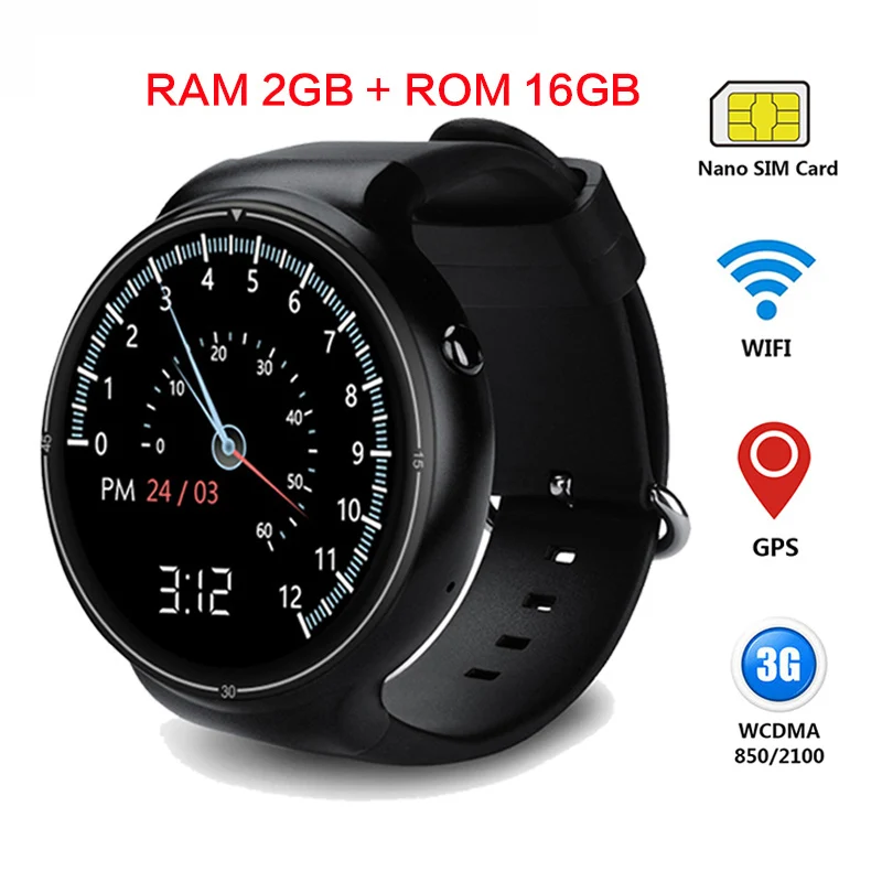 Bluetooth Smart часы I4 Pro Android 5.1 Оперативная память 2 ГБ Встроенная 16 SmartWatch GPS Wi-Fi нано