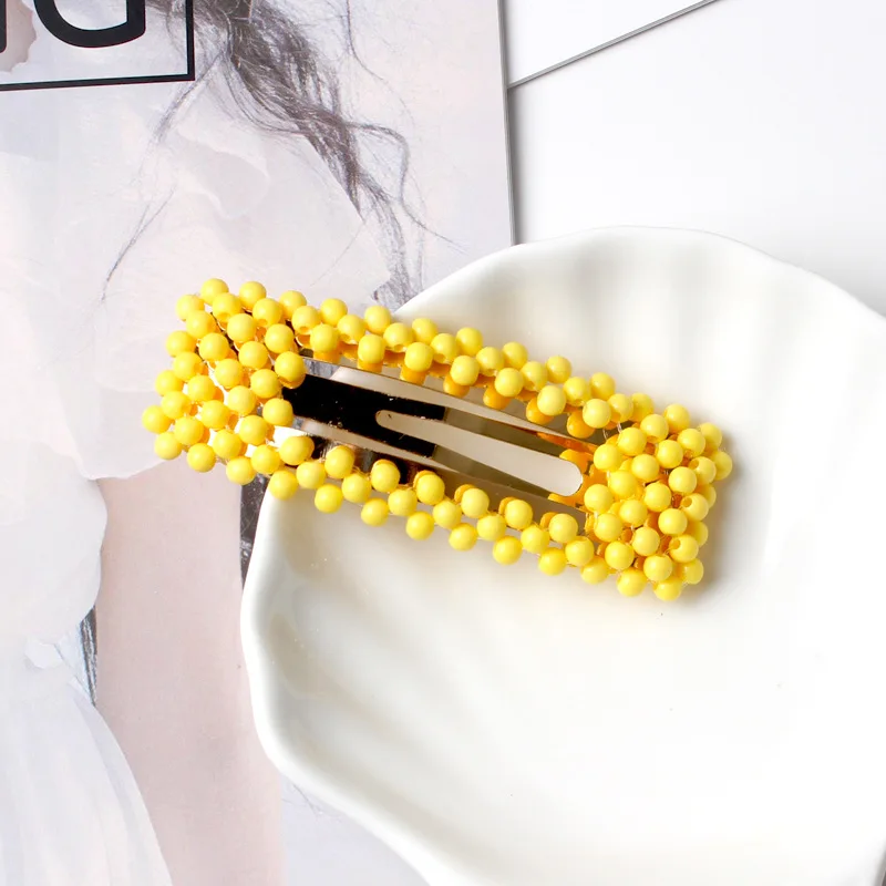 SOHOT DIY яркие цветные акриловые бусы милые женские заколки для волос модные