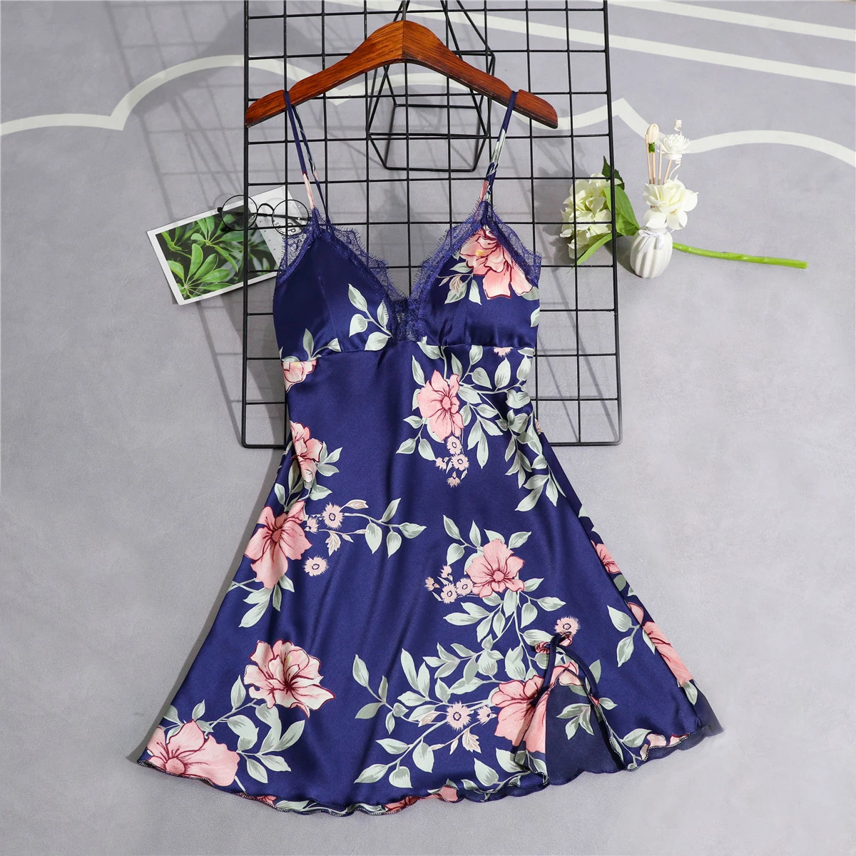Sexy Womens Silky Sleep Robe Strap Top Sleepwear V-Neck Nightdress Lady Home Wear Nightgown Bath Gown Sleepshirts Bathrobe M-XL
Sexy Womens Silky Sleep Robe Strap Top Sleepwear V-Neck Nightdress Lady Home Wear Nightgown Bath Gown Sleepshirts Bathrobe M-XL