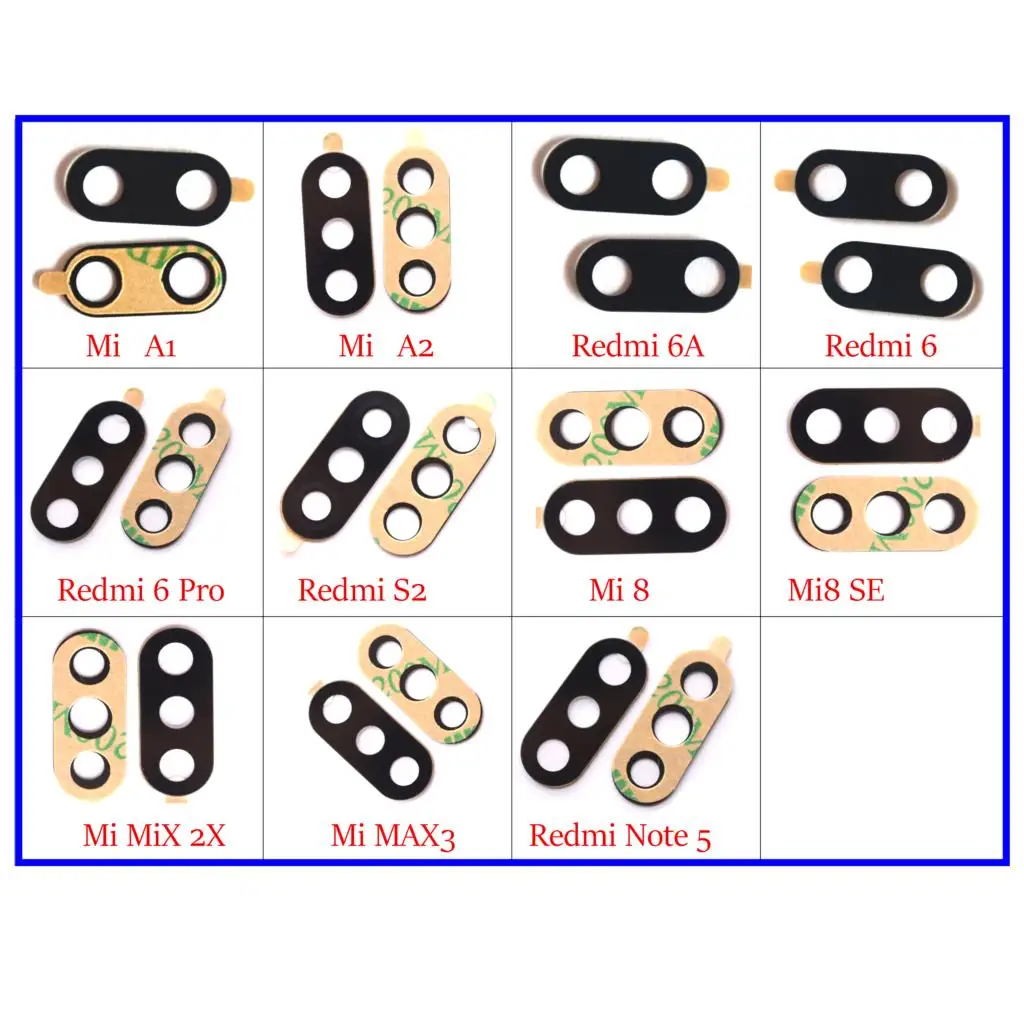 50pcs rear back camera glass lens for Xiaomi Redmi 6 pro 6A/S2/Y2 /Note 5/xiaomi Mi A1 A2 8 SE/Mi mix 2S/Mi Max 3
50pcs rear back camera glass lens for Xiaomi Redmi 6 pro 6A/S2/Y2 /Note 5/xiaomi Mi A1 A2 8 SE/Mi mix 2S/Mi Max 3