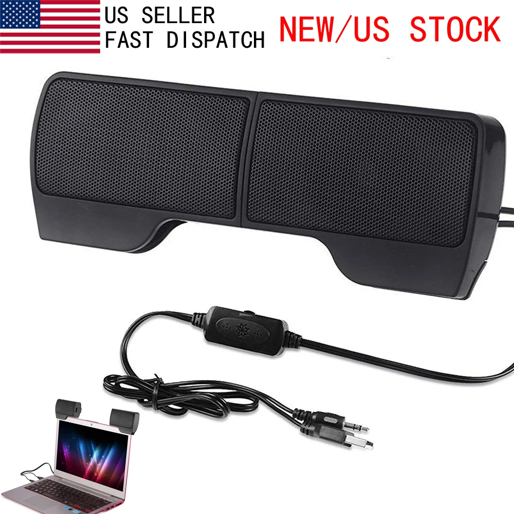 Laptop Portable Mini Clip-On USB Two Stereo Speakers Powered Stereo Multimedia Speaker Soundbar Portable For Laptop Ect
Laptop Portable Mini Clip-On USB Two Stereo Speakers Powered Stereo Multimedia Speaker Soundbar Portable For Laptop Ect