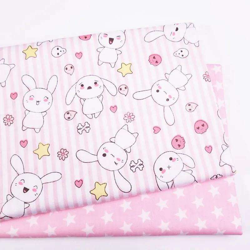 Pink Rabbit Bed Sheet Cotton fabric Kids Cotton cloth for DIY Sewing Quilting Fat Quarters Material For Baby&Child
Pink Rabbit Bed Sheet Cotton fabric Kids Cotton cloth for DIY Sewing Quilting Fat Quarters Material For Baby&Child