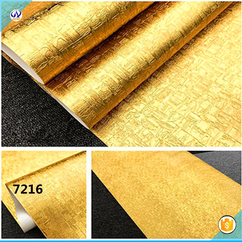 2018 Wallpaper Golden Gold foil paper golden Color project KTV Barber Shop Hotel living room AS-CX ceiling wallpaper
2018 Wallpaper Golden Gold foil paper golden Color project KTV Barber Shop Hotel living room AS-CX ceiling wallpaper