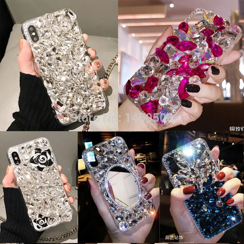 Для Xiaomi mi Max x 2 3 2s A1 5X 6X A2 Lite Red 3s 3X Pro роскошные большие стразы чехол Алмазная крышка