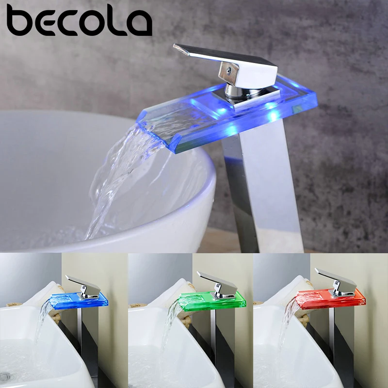 Смеситель для раковины BECOLA, хромированный однорычажный водопроводный кран со светодиодсветодиодный подсветкой, LH8059-2
Смеситель для раковины BECOLA, хромированный однорычажный водопроводный кран со светодиодсветодиодный подсветкой, LH8059-2