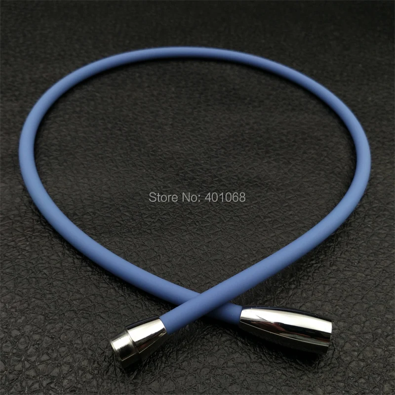 Fashion male and female models anti-fatigue silicone necklace stainless steel oval-shaped magnetic button necklace
Fashion male and female models anti-fatigue silicone necklace stainless steel oval-shaped magnetic button necklace