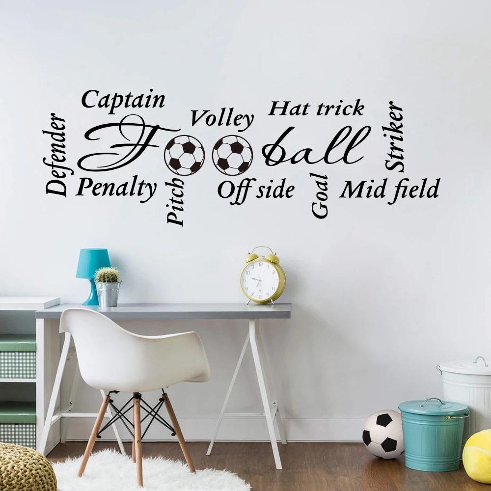 Football Words Wall Decal Boy Room Play Room Soccer Saying Words Sport Quote Wall Sticker Bedroom Living Room Vinyl Home Decor
Football Words Wall Decal Boy Room Play Room Soccer Saying Words Sport Quote Wall Sticker Bedroom Living Room Vinyl Home Decor