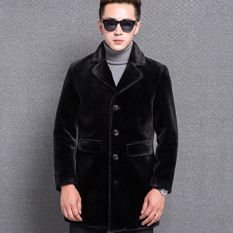 1767 New Fashion 2017 Man Winter Clothes Sheep Shearing Fur Coat male slim Long Suit collar Wool Coat Blends
1767 New Fashion 2017 Man Winter Clothes Sheep Shearing Fur Coat male slim Long Suit collar Wool Coat Blends