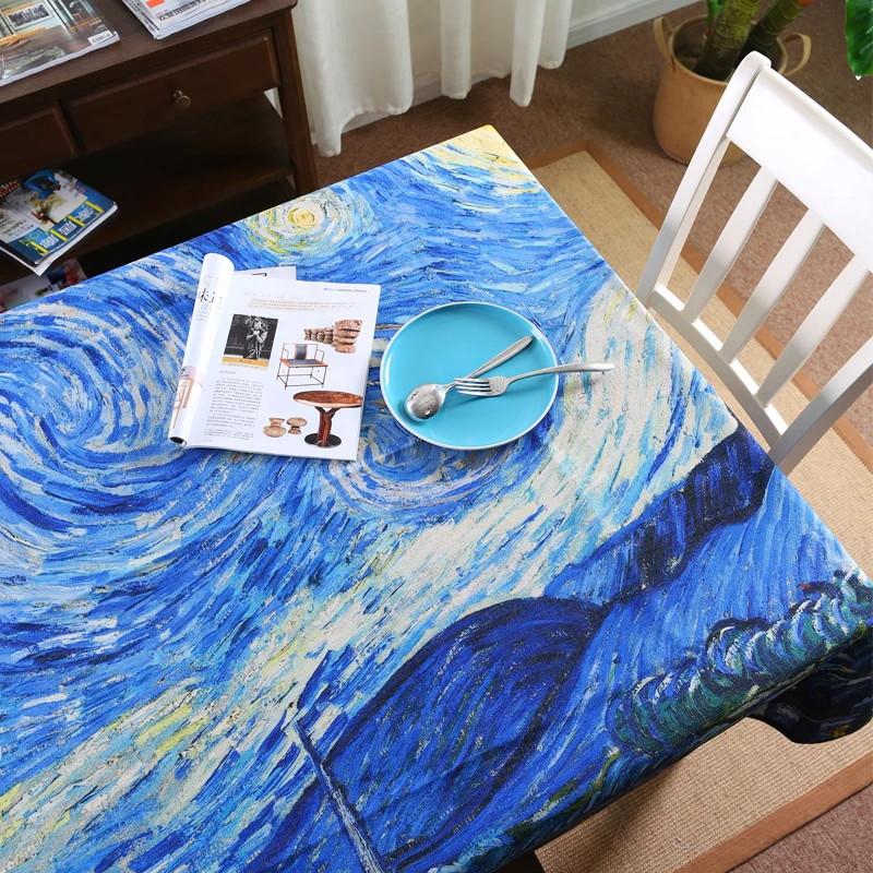 Painting Van Gogh Apricot flower Starry Sky cotton linen table cloth rectangle restaurant party kitchen table cover tablecloth
Painting Van Gogh Apricot flower Starry Sky cotton linen table cloth rectangle restaurant party kitchen table cover tablecloth