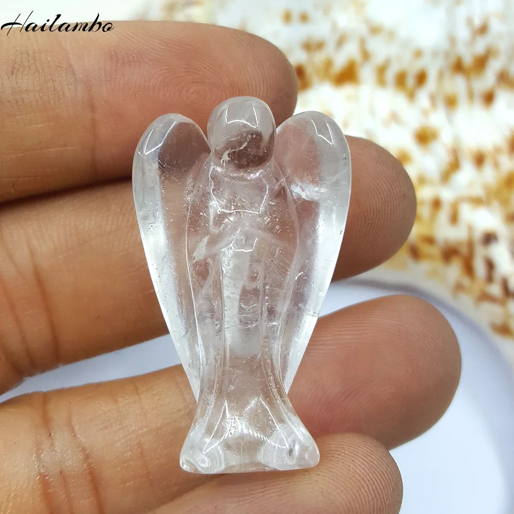 5pcs Natural Rock Crystal Bead Standing Angel Statue Carved Angel Wing Figurine Pendant Classic Perfect Jewelry for Gift TS09A
5pcs Natural Rock Crystal Bead Standing Angel Statue Carved Angel Wing Figurine Pendant Classic Perfect Jewelry for Gift TS09A