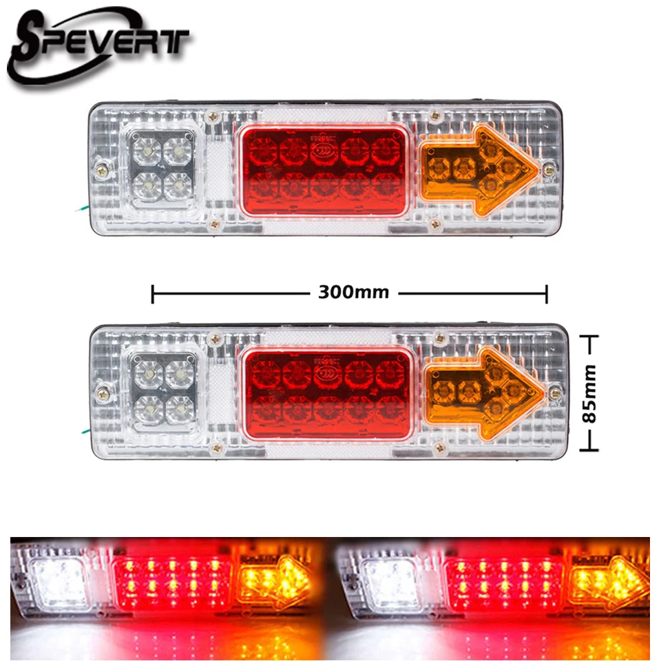 SPEVERT SPEVERT 2pcs 19 LED VAN TRUCK Trailer RV ATV Rear Tail Signal Turn Light Indicator Running Light Reversed Lamp
SPEVERT SPEVERT 2pcs 19 LED VAN TRUCK Trailer RV ATV Rear Tail Signal Turn Light Indicator Running Light Reversed Lamp