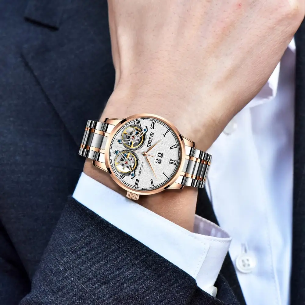 HAIQIN New Watches Mens Tourbillon Automatic Mechanical Watch Men Luxury Brand Business Stainless Steel Watch Relogio Masculino
HAIQIN New Watches Mens Tourbillon Automatic Mechanical Watch Men Luxury Brand Business Stainless Steel Watch Relogio Masculino