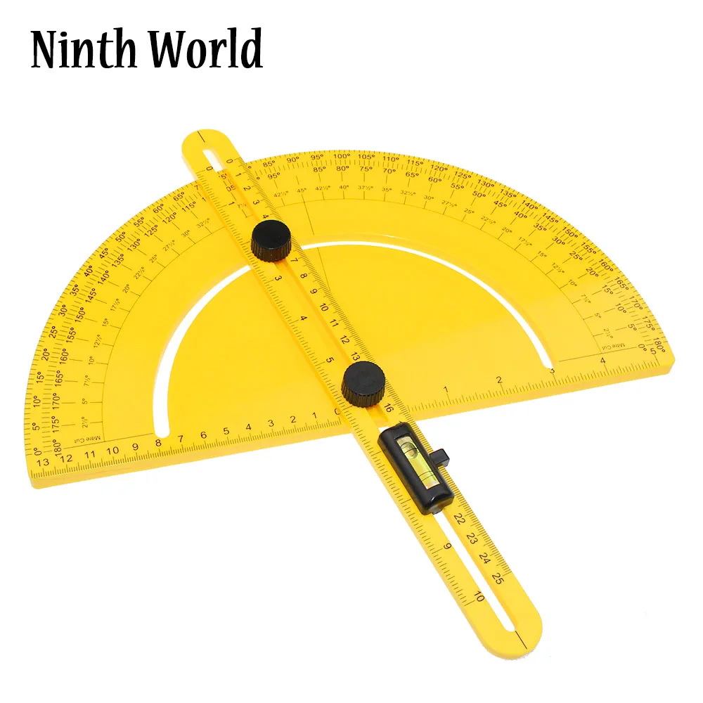 Plastic Swing Arm Multi Angle Ruler Finder Plastic 180 Degree Protractor for Builder Carpenter Craftsman and Engineer Large Size
Plastic Swing Arm Multi Angle Ruler Finder Plastic 180 Degree Protractor for Builder Carpenter Craftsman and Engineer Large Size