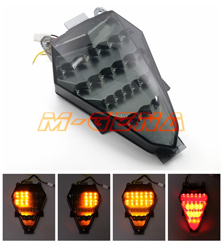 

Rear Turn Signal Tail Stop Light Lamps Integrated For YZF600 R6 2008-2015 08 09 10 11 12 13 14 15 Motorcycle