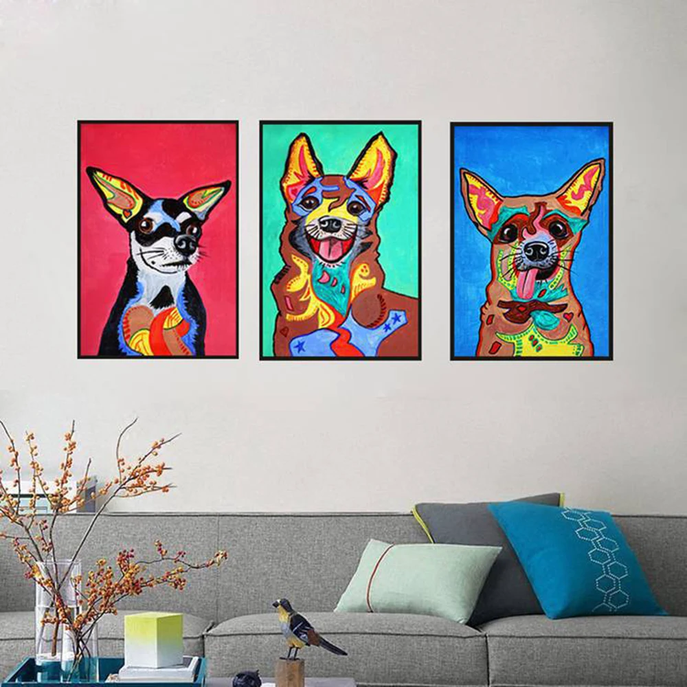 HAOCHU Cartoon Dog Raccoon Canvas Painting For Living Room Home Decor Painting Print Poster Simple Nordic Wall Picture
HAOCHU Cartoon Dog Raccoon Canvas Painting For Living Room Home Decor Painting Print Poster Simple Nordic Wall Picture