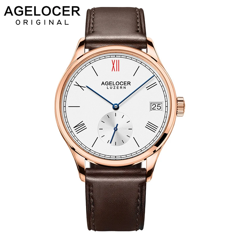 Original AGELCOER Brand Mechanical Watches Men Swiss Self-winding Luxury Sapphire Genuine Leather Watch Dive 50m erkek kol saati
Original AGELCOER Brand Mechanical Watches Men Swiss Self-winding Luxury Sapphire Genuine Leather Watch Dive 50m erkek kol saati